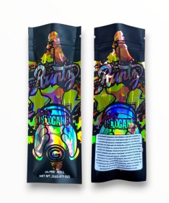 Runtz Glo Gang 2 Gram Pre Roll premium hybrid cannabis cone with vibrant colorful buds and frosty trichomes